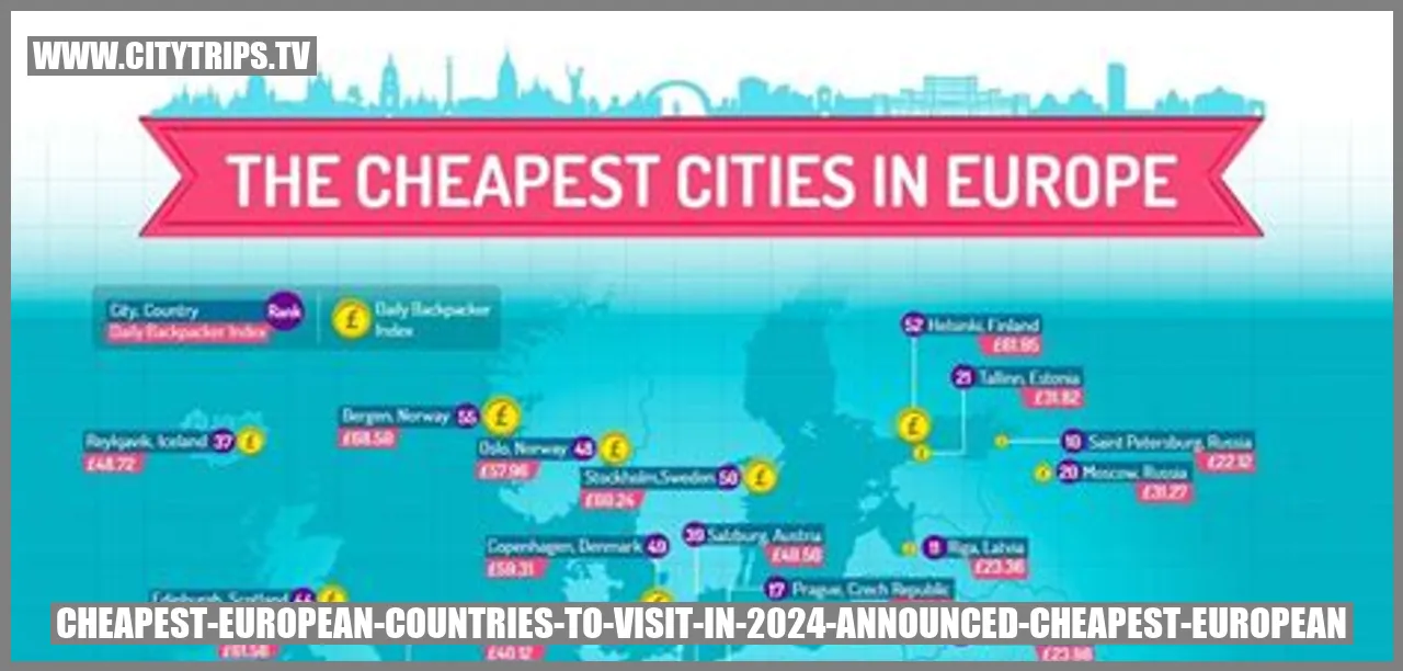 Cheapest European Countries To Visit In 2024 Announced